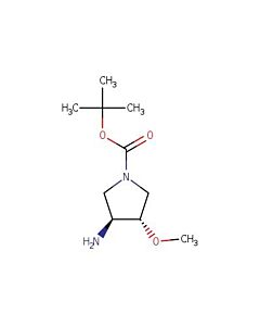 Astatech (3S,4S)-TERT-BUTYL 3-AMINO-4-METHOXYPYRROLIDINE-1-CARBOXYLATE, 95.00% Purity, 0.25G
